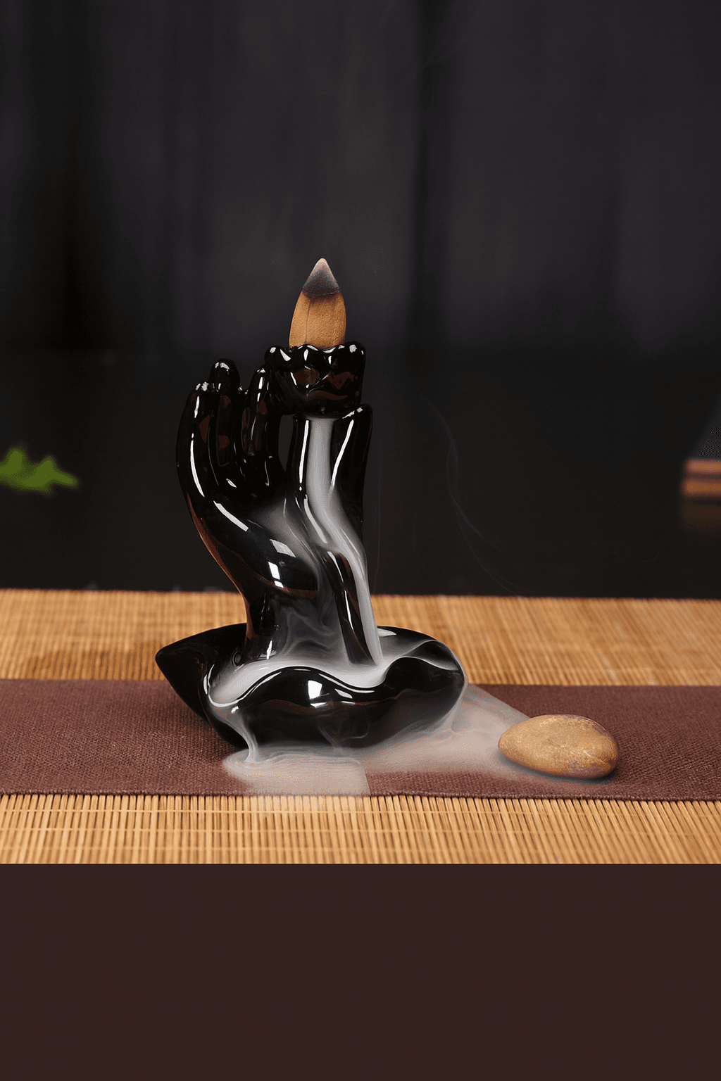 Aromatyczna Fontanna Dymu – Kadzidełko z Efektem Wodospadu + Zestaw Stożków